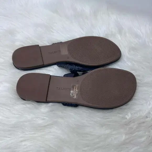 Talbots Faux Leather Women’s braided Sandal - Picture 3 of 5